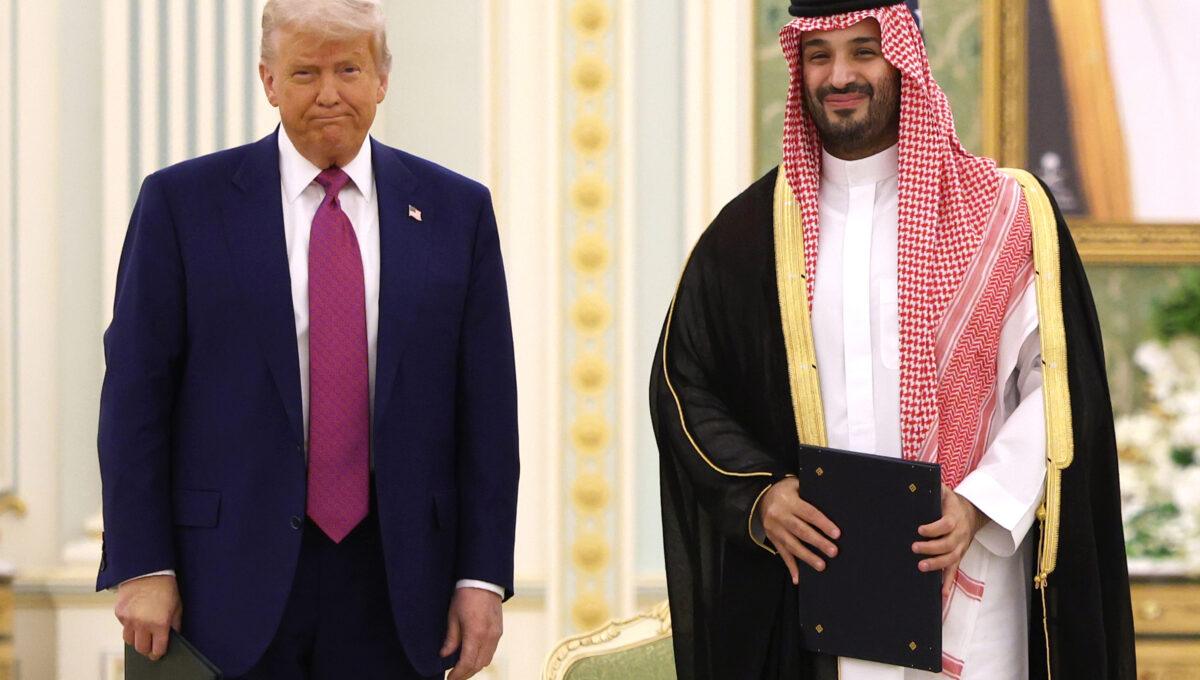 Prezydent USA Donald Trump i książę Muhammad ibn Salman