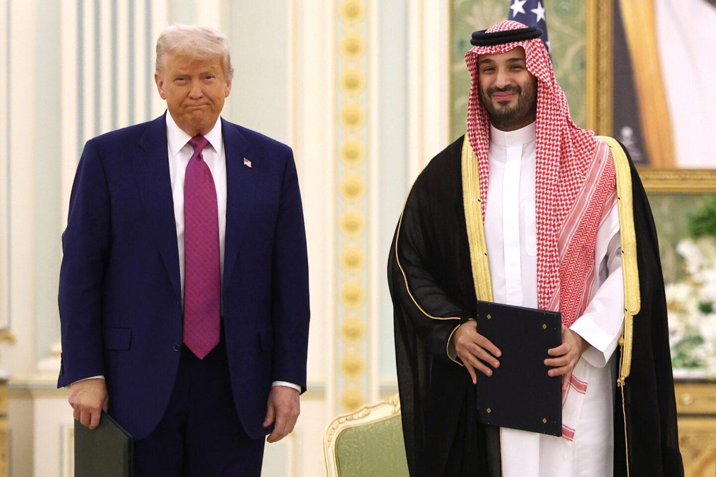 Prezydent USA Donald Trump i książę Muhammad ibn Salman