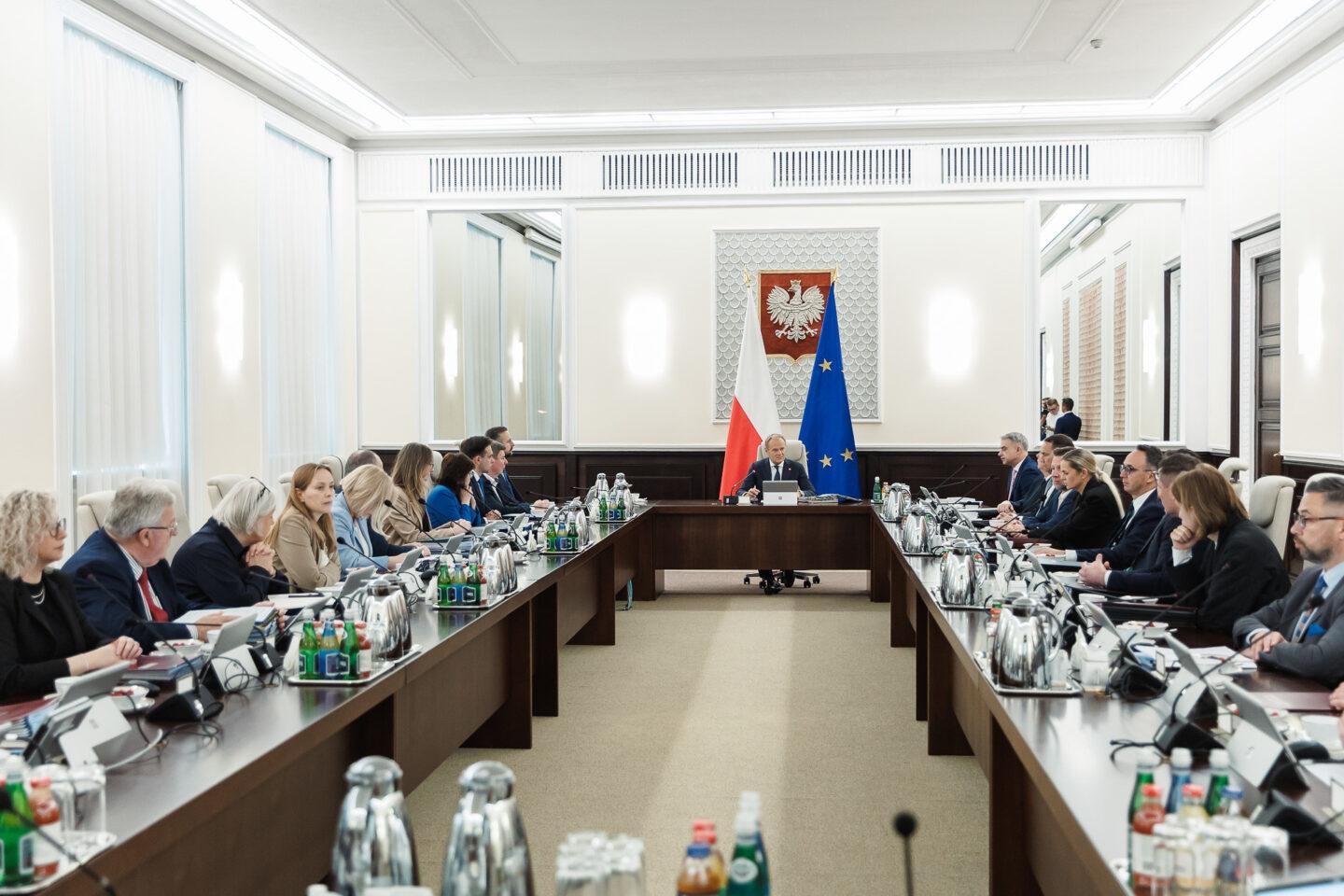 Zdjęcie przedstawia posiedzenie Rady Ministrów