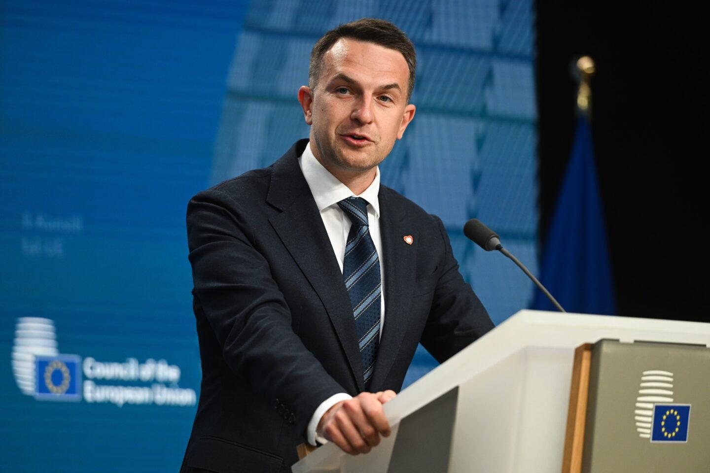 Na zdjęciu: Minister ds. europejskich Adam Szłapka