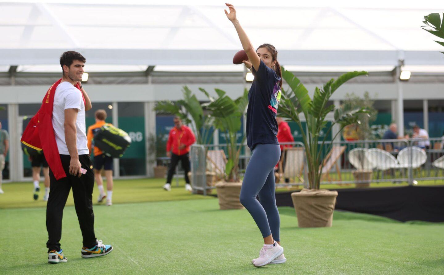 Na zdjęciu Carlos Alcaraz i Emma Raducanu, wielkoszlemowi mistrzowie tenisa