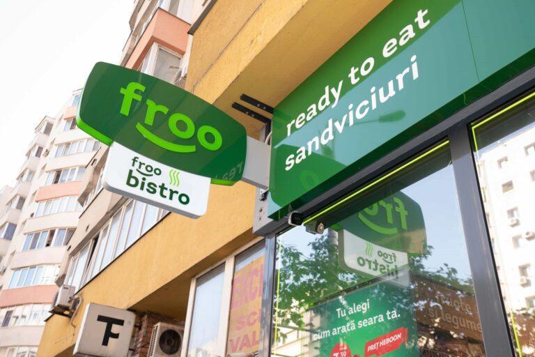 Zdjęcie przedstawia sklep Froo w Rumunii