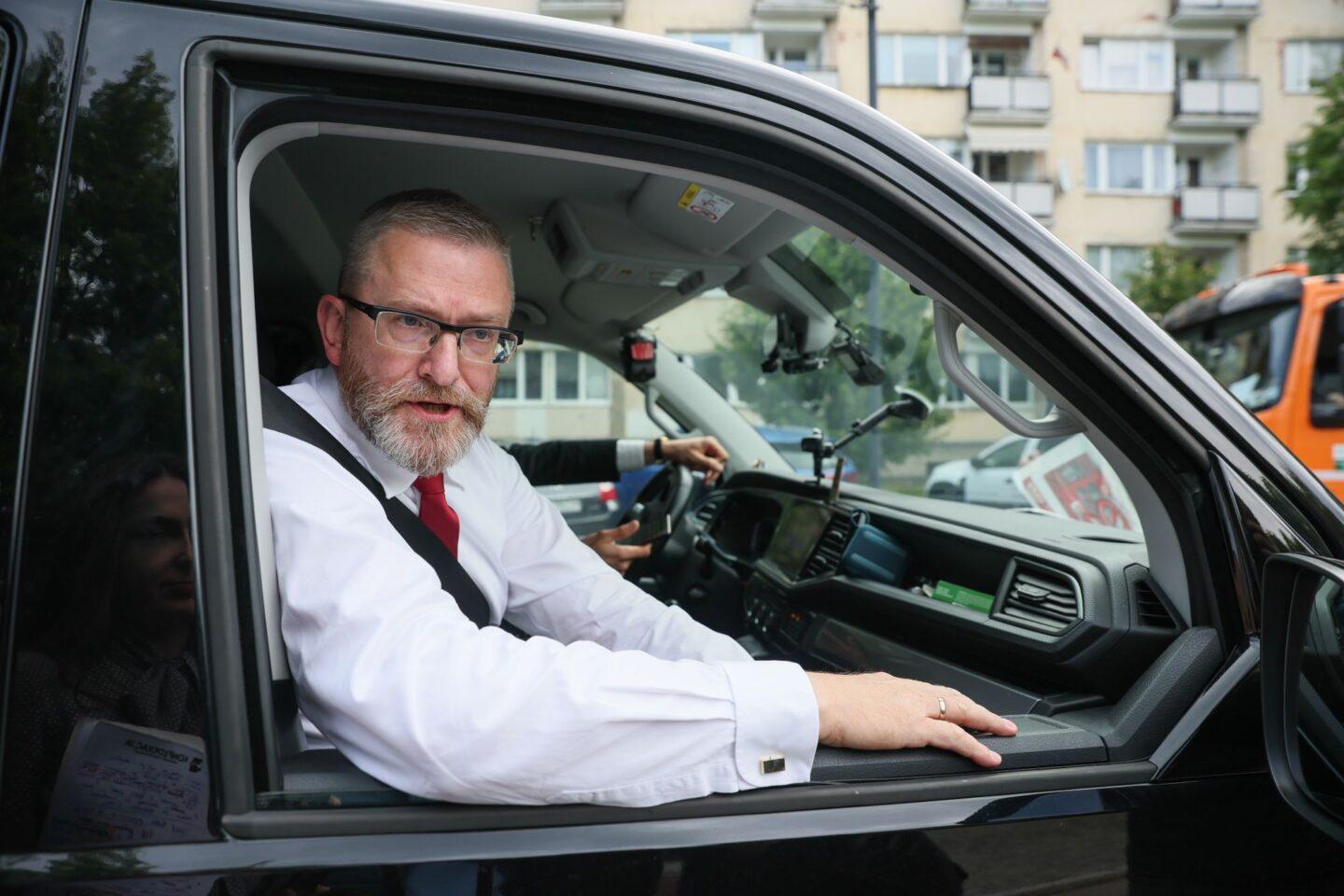 Na zdjęciu Grzegorz Braun
