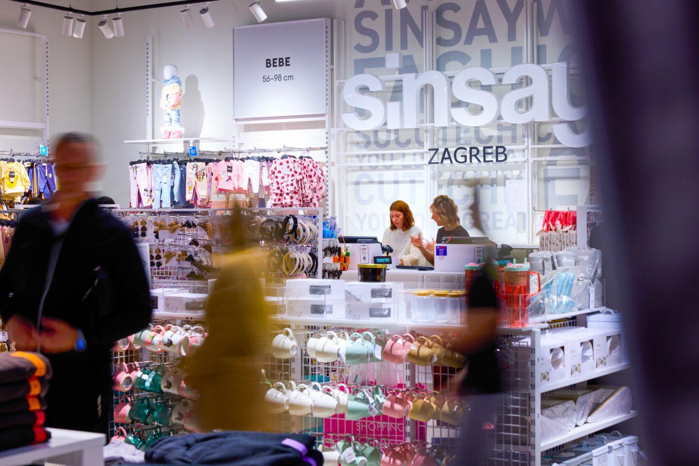 Sklep Sinsay (LPP) w Zagrzebiu