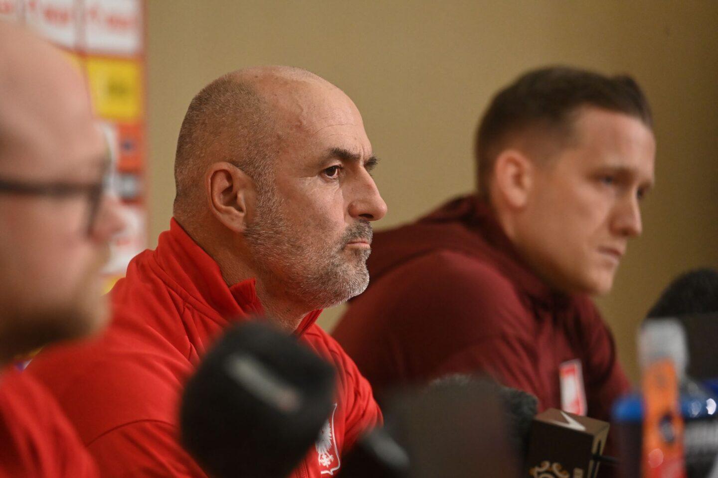 Na zdjęciu Michał Probierz i Piotr Zieliński