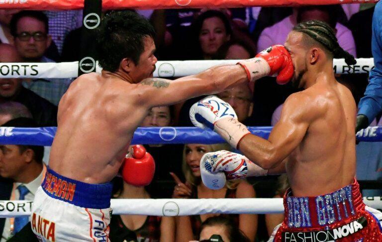 Na zdjęciu Manny Pacquiao (z lewej), jeden z najwybitniejszych pięściarzy XXI wieku