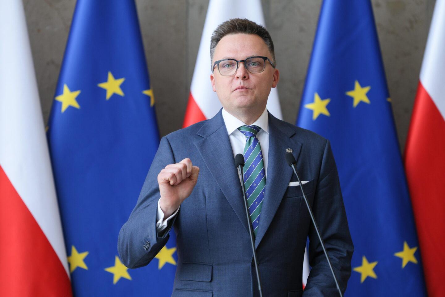 Na zdjęciu marszałek Sejmu Szymon Hołownia