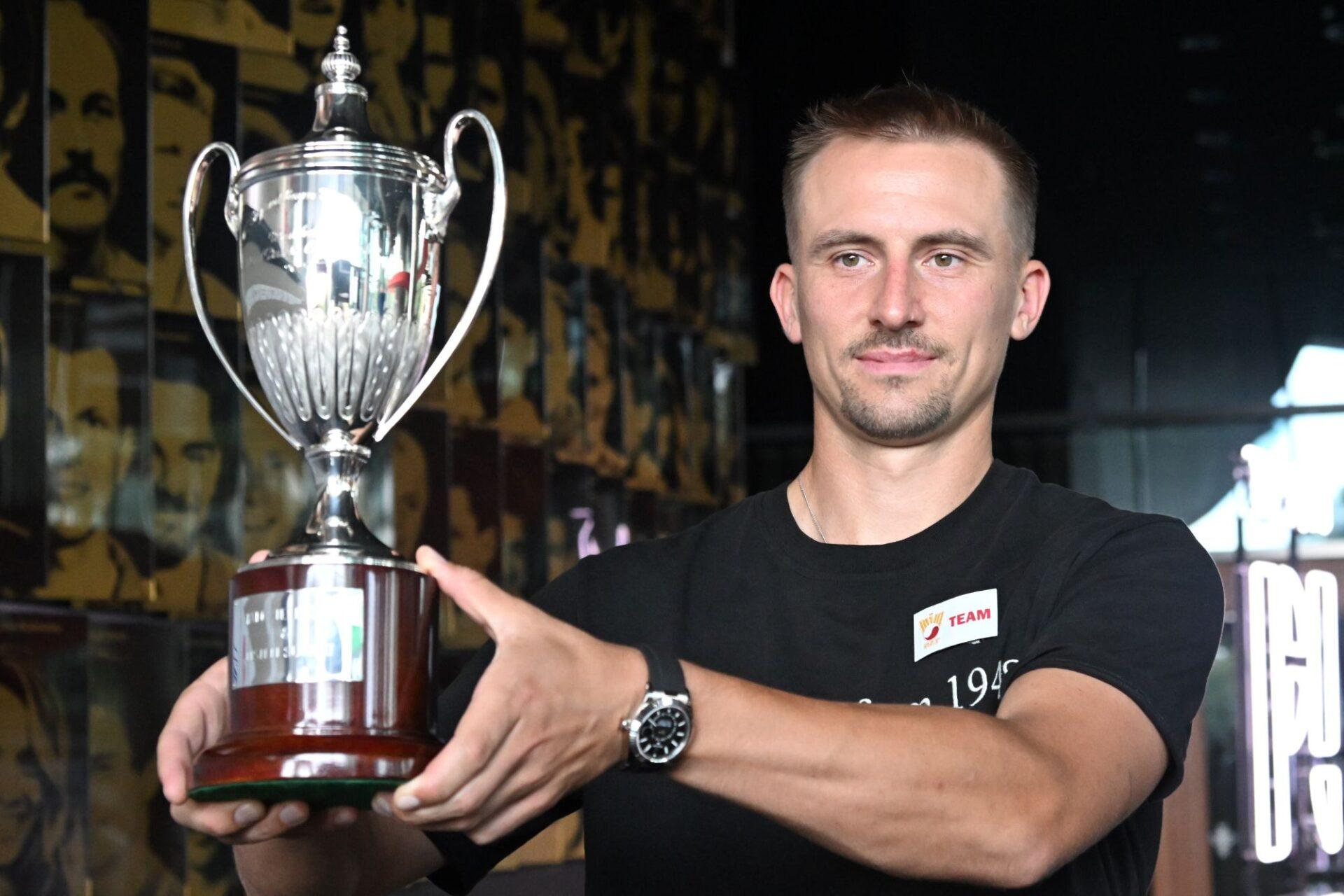 Na zdjęciu Jan Zieliński, mistrz Wimbledonu w podwójnej grze mieszanej