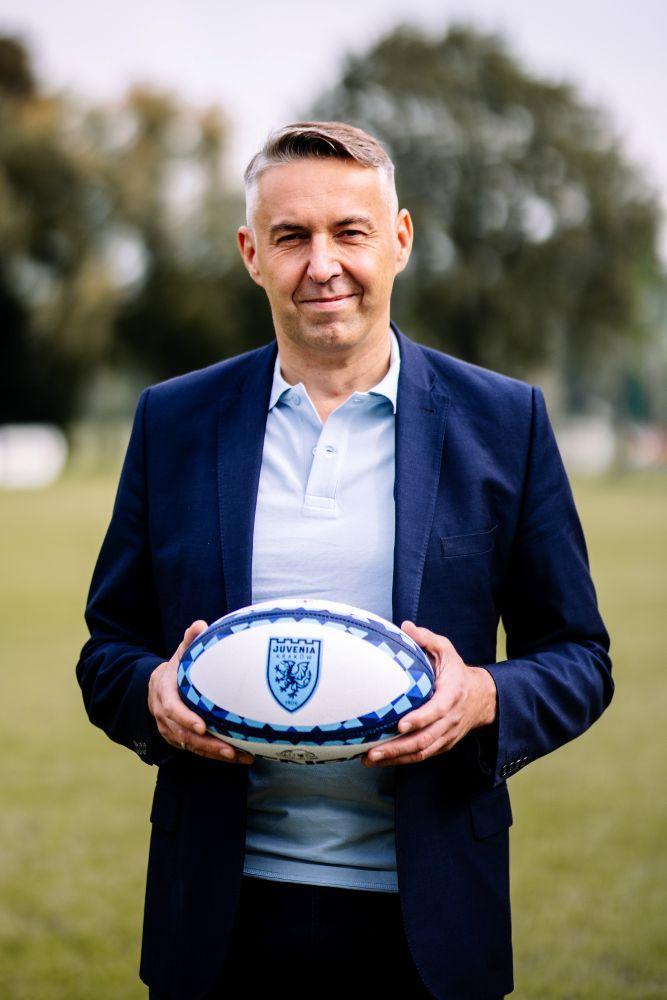 Na zdjęciu Rafał Budka, wiceprezes Polskiego Związku Rugby i prezes Juvenii Kraków