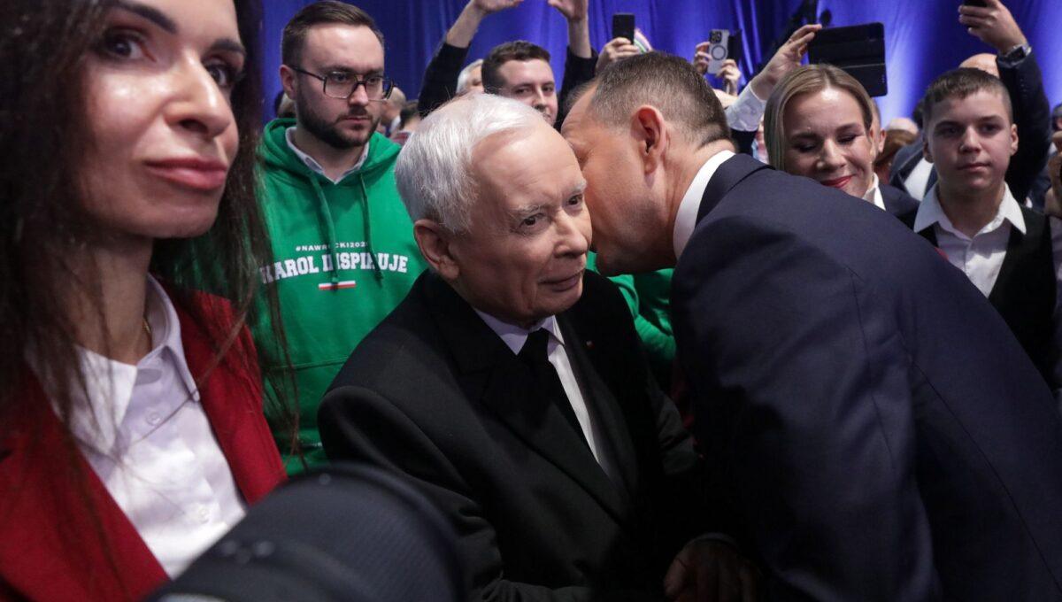 Na zdjęciu od lewej: Marta Kaczyńska, Jarosław Kaczyński i Karol Nawrocki