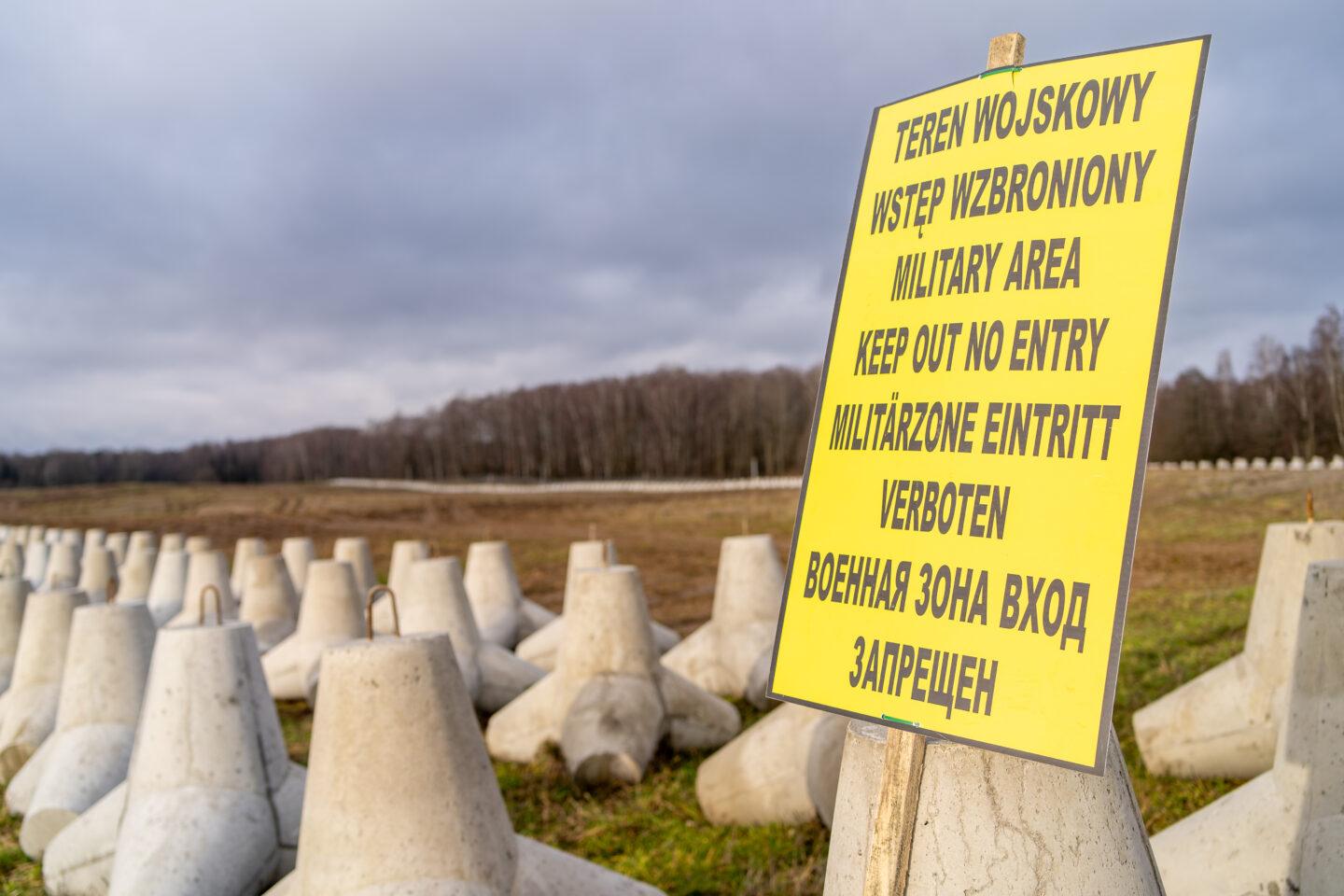 Umocnienia obronne w ramach tzw. Tarczy Wschód na granicy Polski z obwodem królewieckim