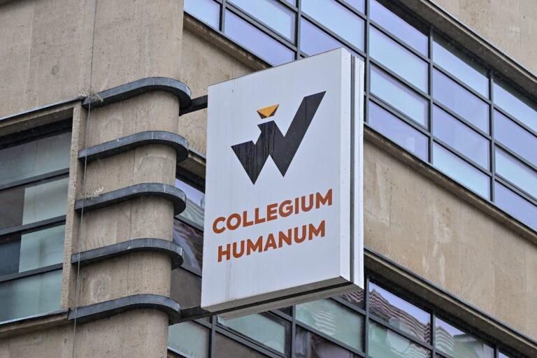 Siedziba zamkniętej już uczelni Collegium Humanum we Wrocławiu na zdjęciu z września 2024 r.