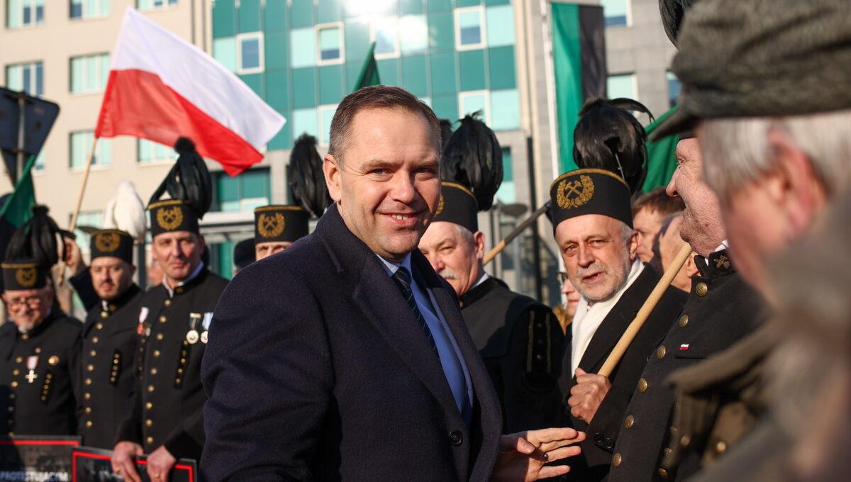 Karol Nawrocki z wizytą u górników z Jastrzębskiej Spółki Węglowej