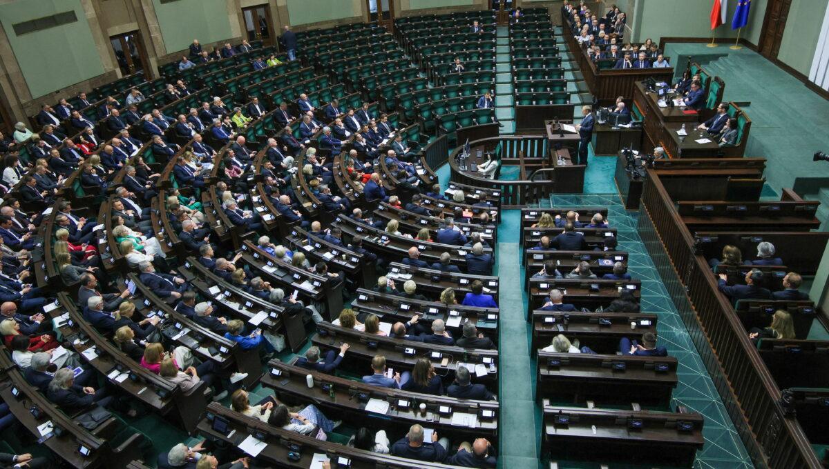 Na zdjęciu sala plenarna sejmu