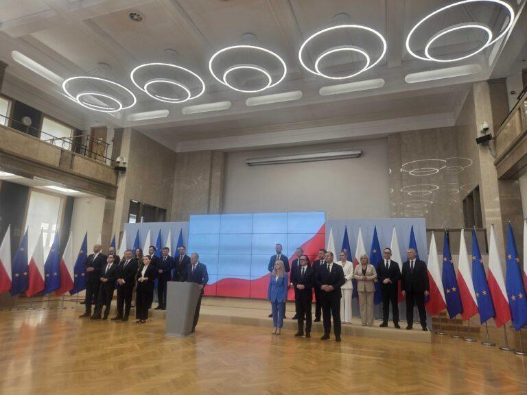 Konferencja prasowa premiera Donalda Tuska, który ogłasza rekonstrukcję rządu