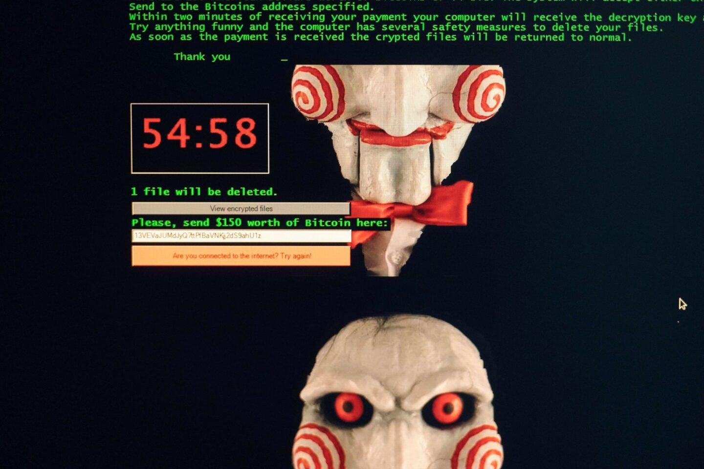Na zdjęciu: Atak ransomware