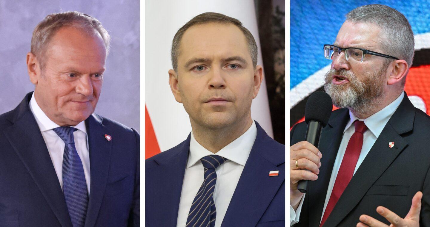 Donald Tusk, Karol Nawrocki, Grzegorz Braun