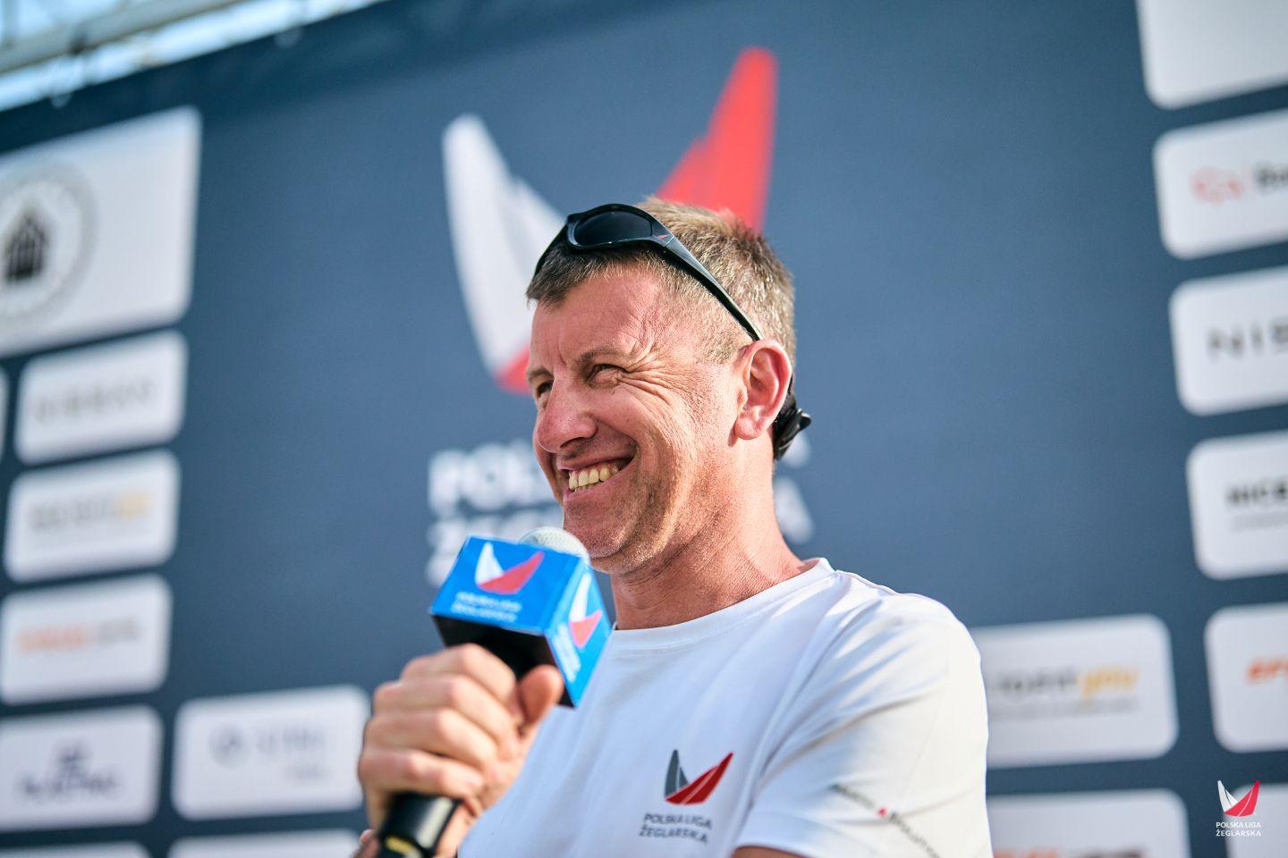 Na zdjęciu Maciej Cylupa, założyciel Polskiej Ligi Żeglarskiej