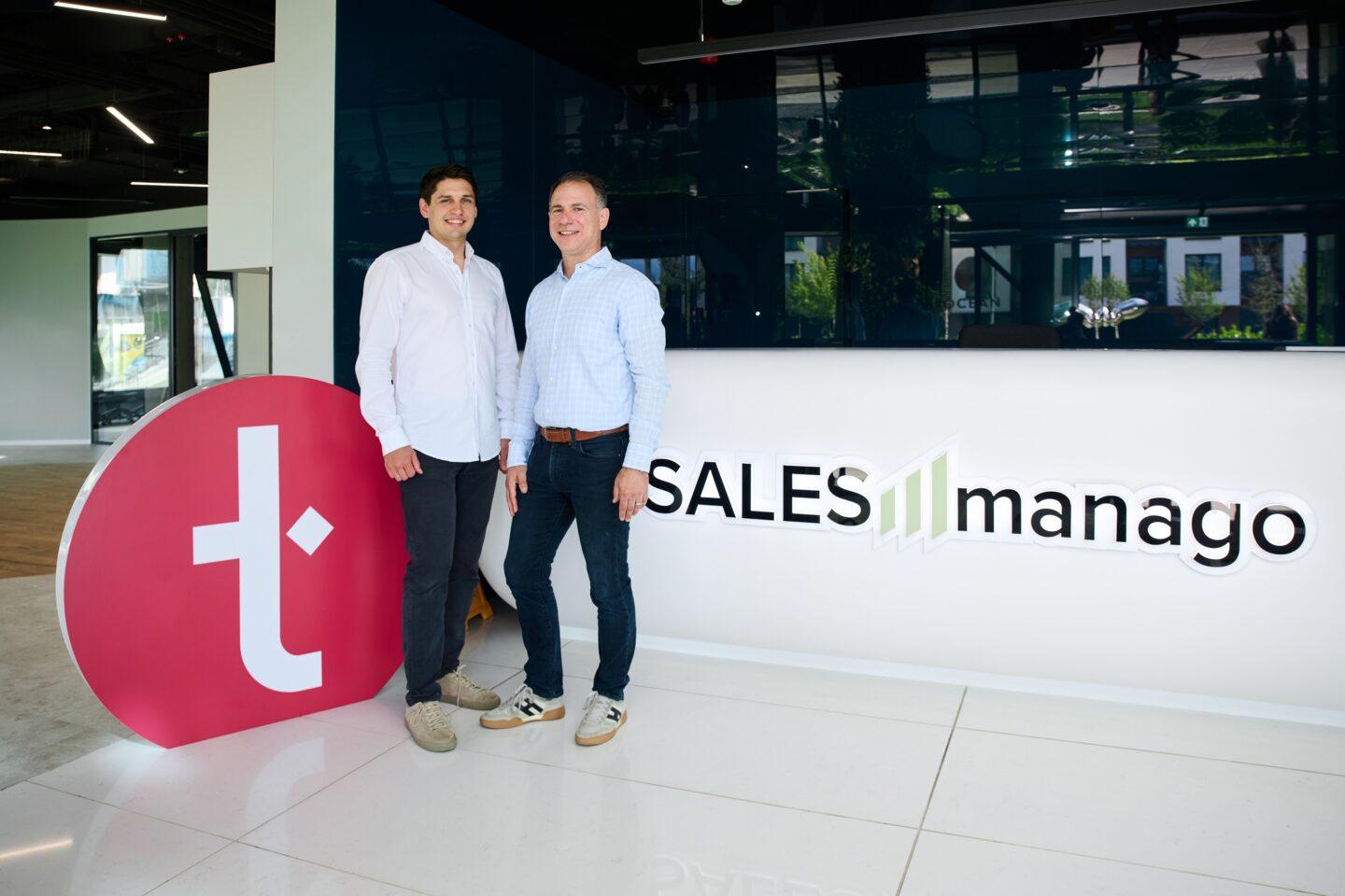 Ross Knap (prezes Thulium) i Brian Plackis Cheng (prezes Salesmanago)