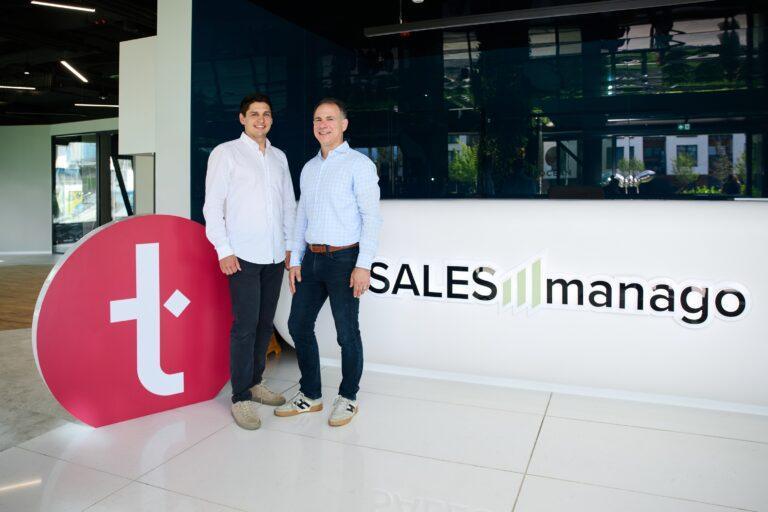 Ross Knap (prezes Thulium) i Brian Plackis Cheng (prezes Salesmanago)