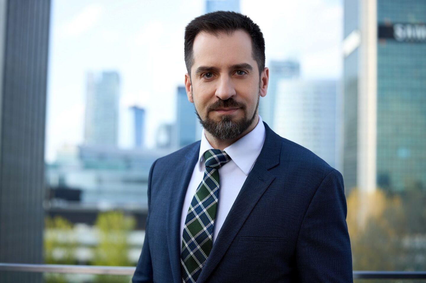 Witold Witkowicz, prezes spółki ICEYE Polska. Zdjęcie portretowe.