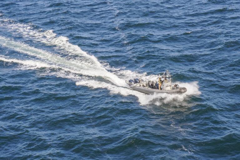 Na zdjęciu żołnierze jednostki Formoza na wodach Bałtyku