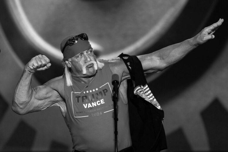 Hulk Hogan na konwencji republikanów w lipcu 2024 r.