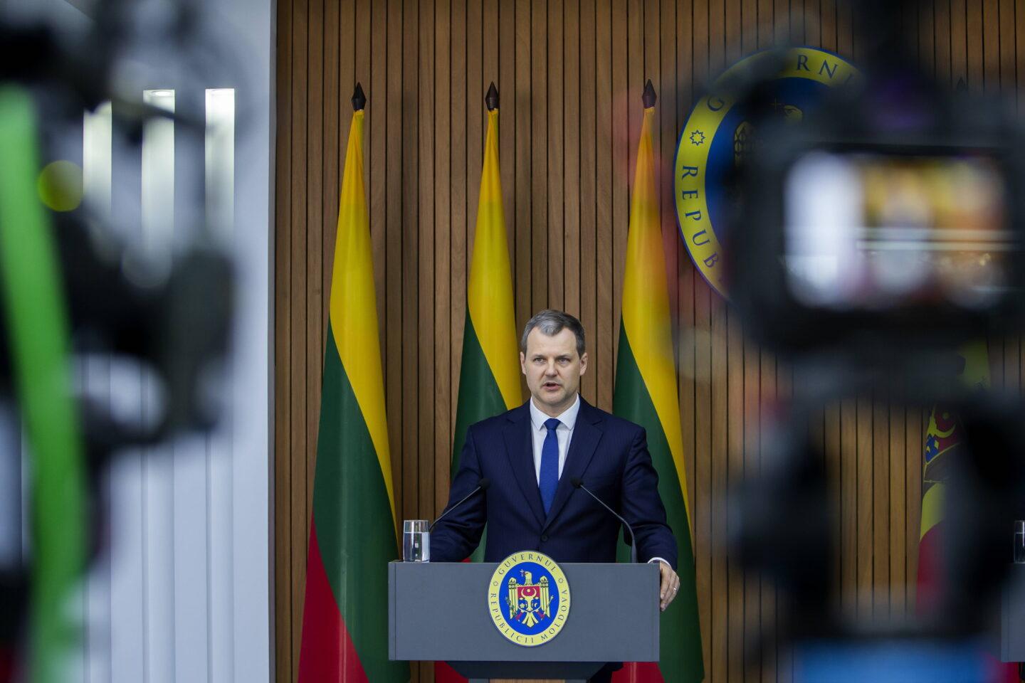 Premier Litwy Gintautas Paluckas (fot. DUMITRU DORU)