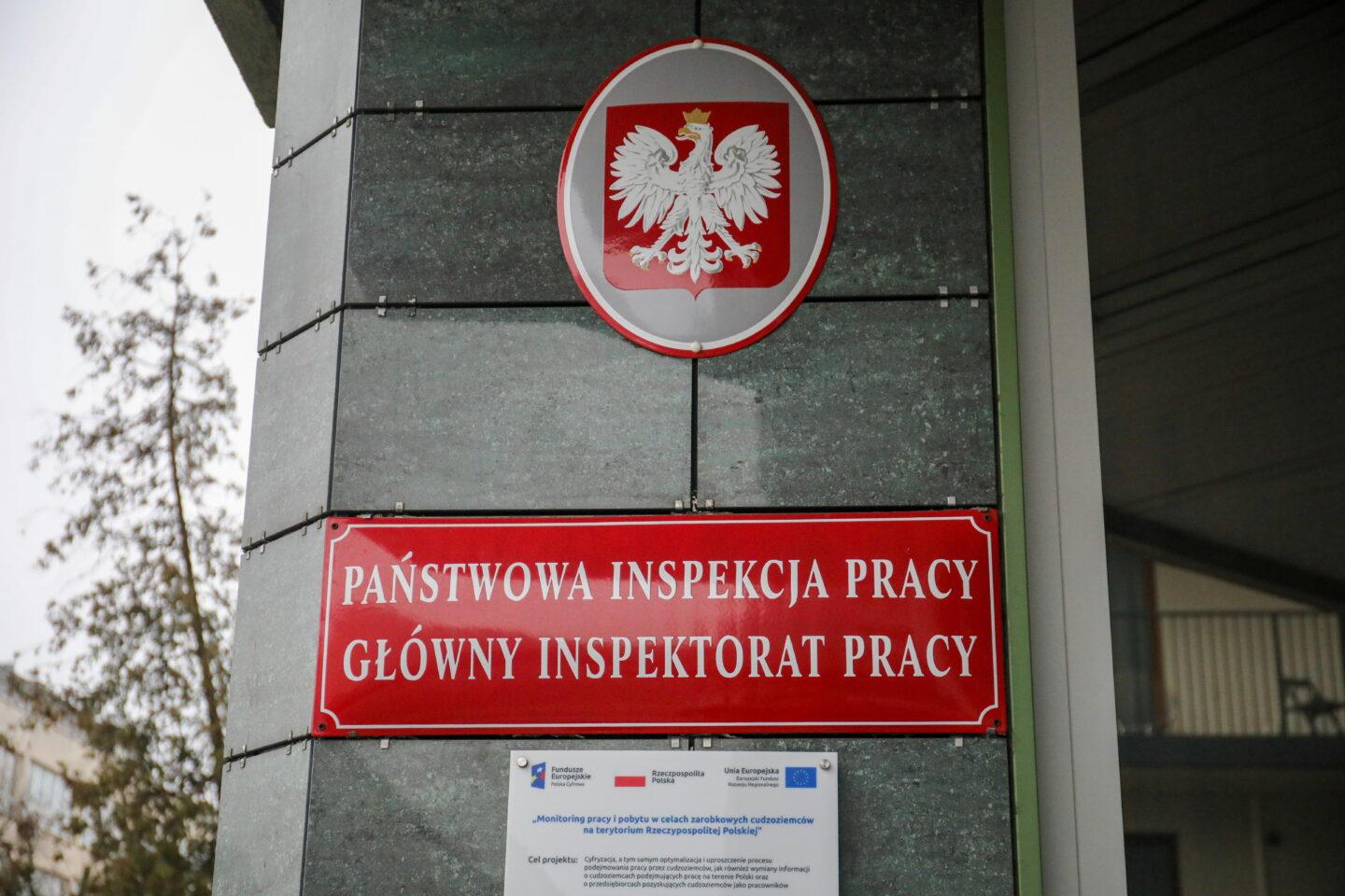 Na zdjęciu Siedziba Państwowej Inspekcji Pracy i Głównego Inspektoratu Pracy w Warszawie