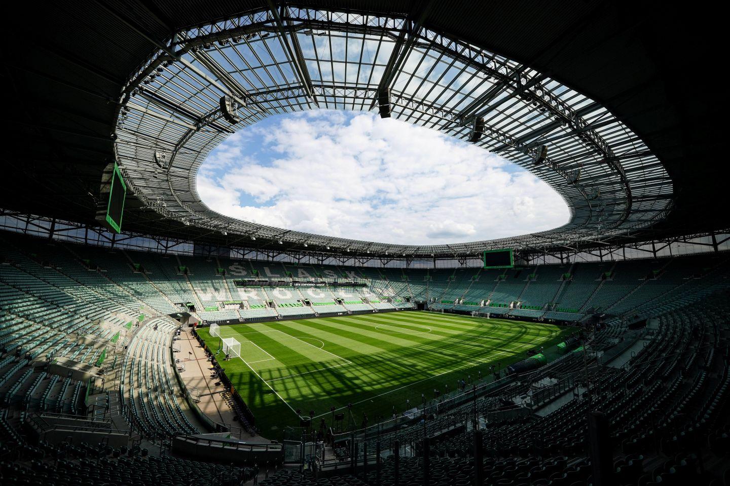 Na zdjęciu stadion Śląska Wrocław