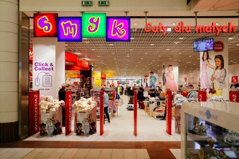 Sklep sieci Smyk w warszawskiej Galerii Mokotów, obecnie centrum handlowym Westfield Mokotów. (fot. Albert Zawada)
