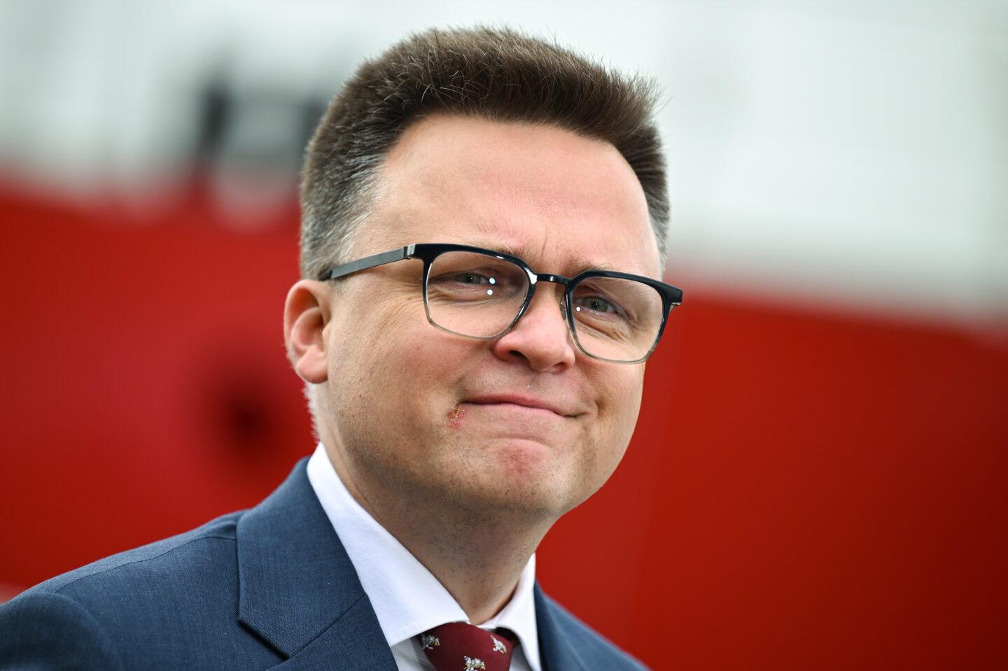 Na zdjęciu Szymon Hołownia