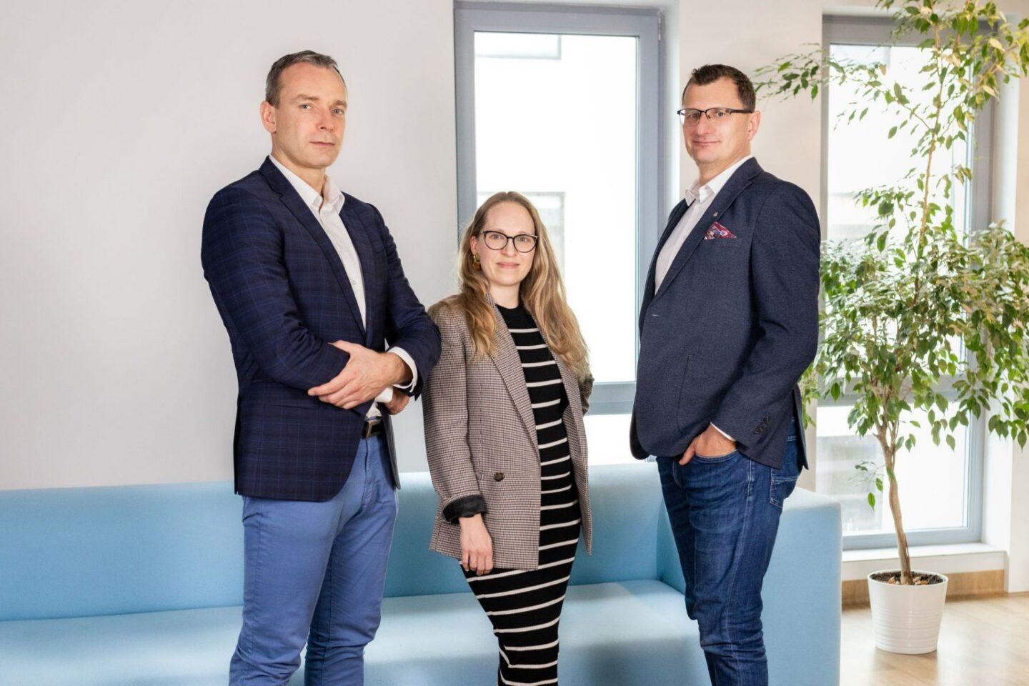 Zespół zarządzający 24Ventures: Stanisław Rogoziński (od lewej), Katarzyna Kowalczyk, Łukasz Wąsikiewicz
