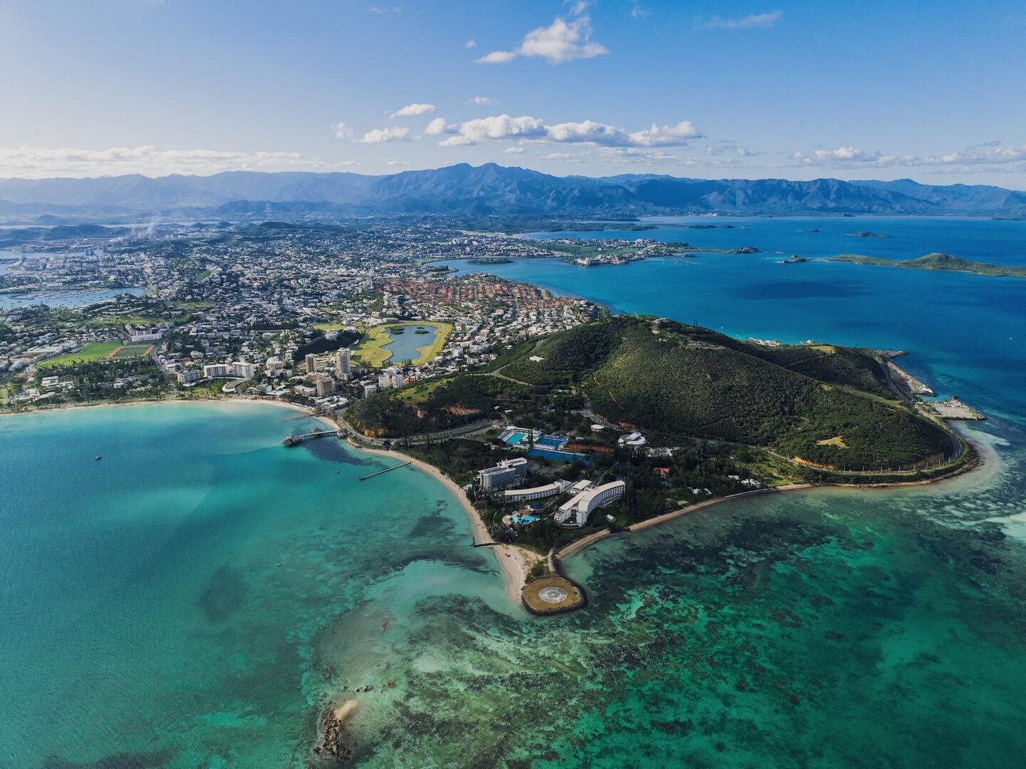 Numea, Nowa Kaledonia – widok z lotu ptaka.