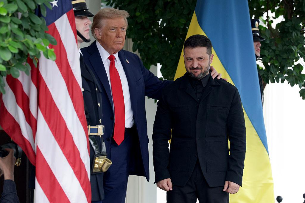 Trump i Zełenski w Waszyngtonie