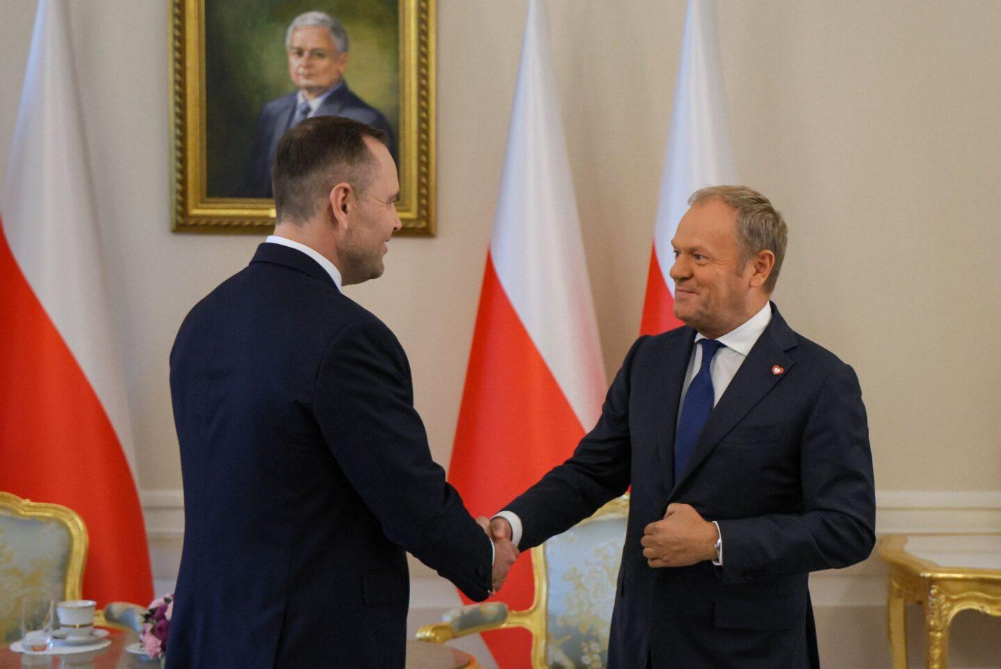 Na zdjęciu: Prezydent Karol Nawrocki i premier Donald Tusk