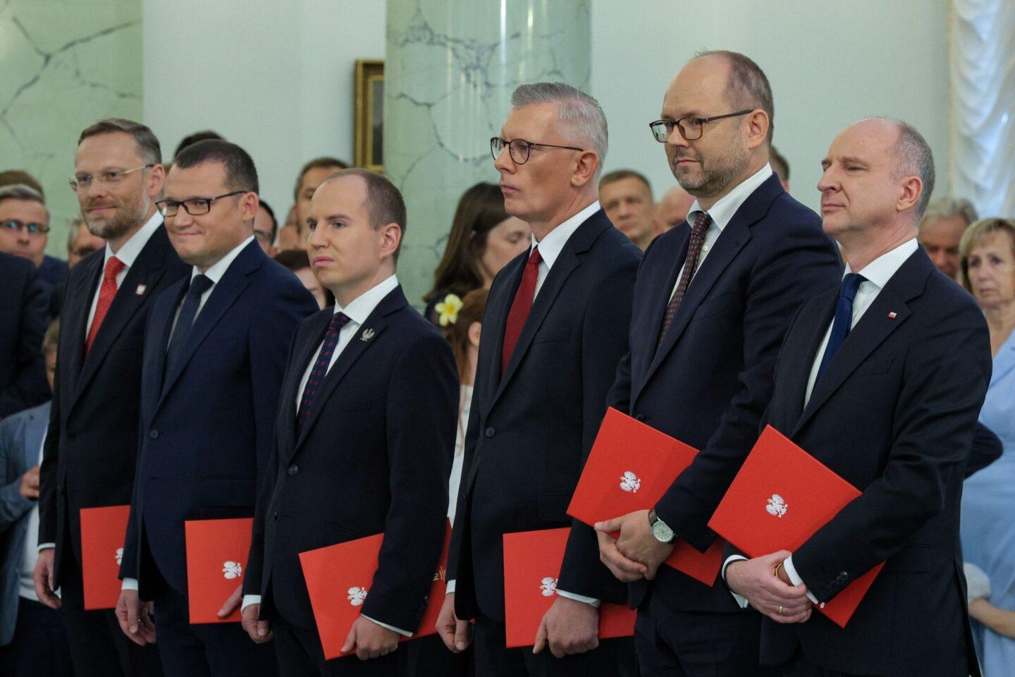 Na zdjęciu: Nowi ministrowie Kancelarii Prezydenta