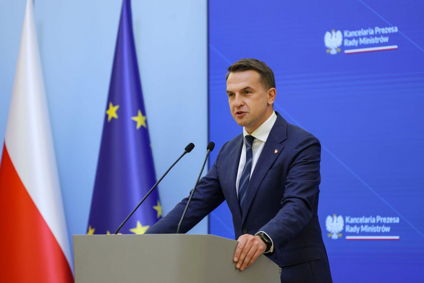 Na zdjęciu rzecznik rządu Adam Szłapka