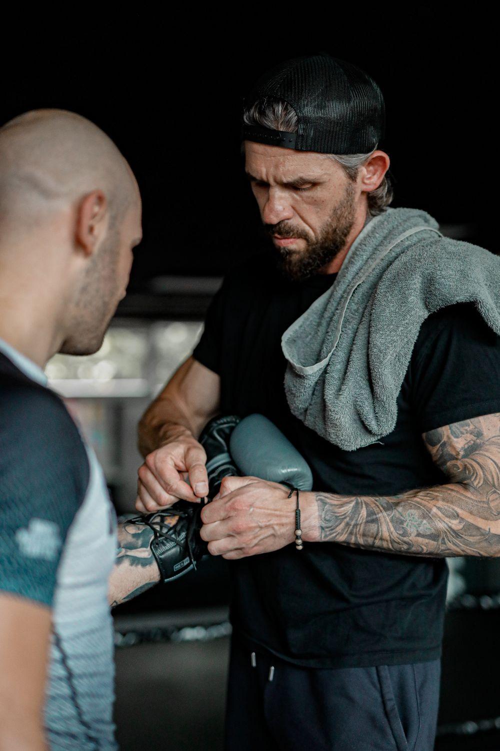 Na zdjęciu Jacek Dymowski, założyciel Warszawskiej Szkoły Boksu