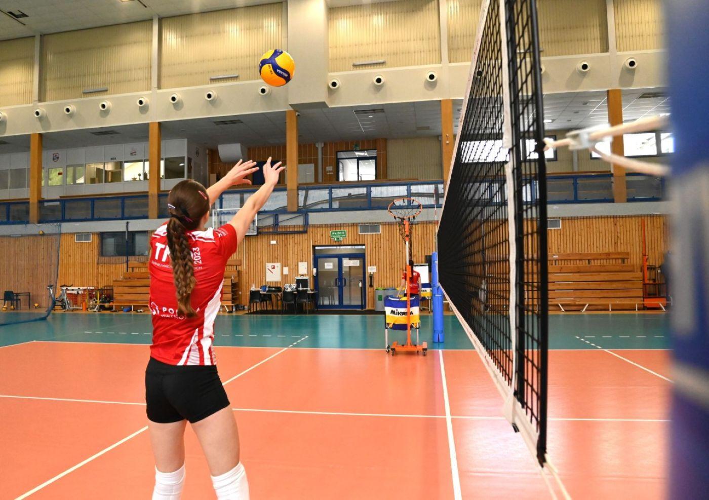 Na zdjęciu trening siatkarski w Szczyrku