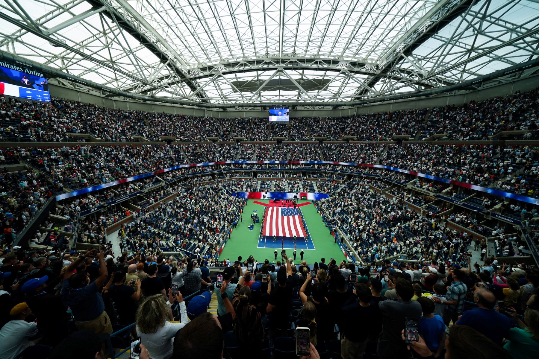 Na zdjęciu kort im. Arthura Ashe'a w Nowym Jorku, główna arena US Open