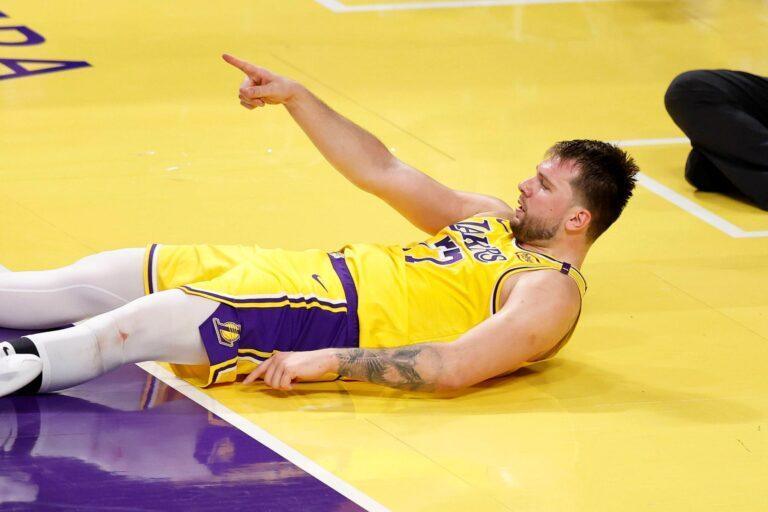 Na zdjęciu słoweński koszykarz Luka Doncić, gracz Los Angeles Lakers