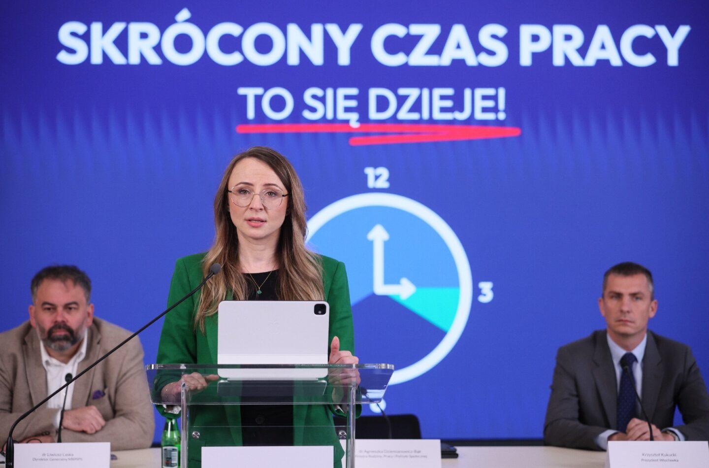 Agnieszka Dziemianowicz-Bąk, skrócenie czasu pracy
