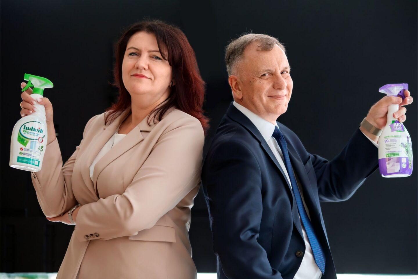 Anna Rybak, wiceprezes, i Sławomir Józefiak, prezes Grupy Incom.