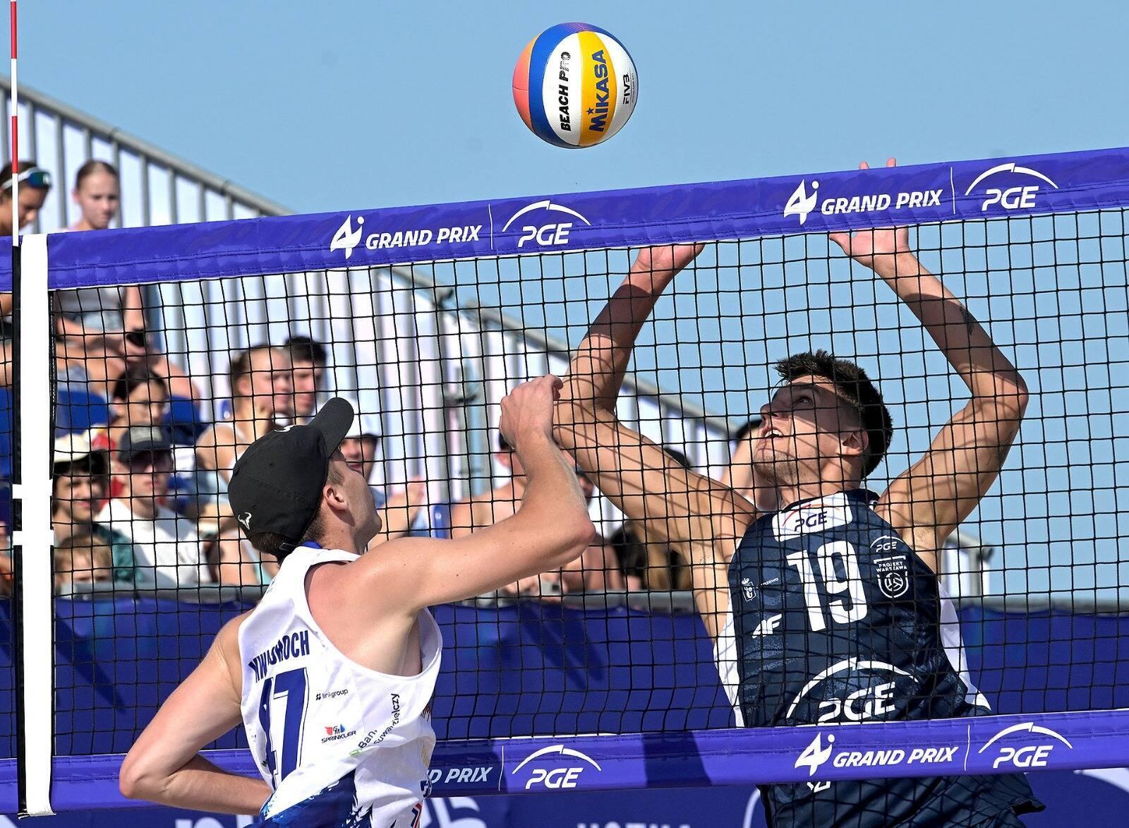 Na zdjęciu siatkarze rywalizujące w Grand Prix PGE w Ustce