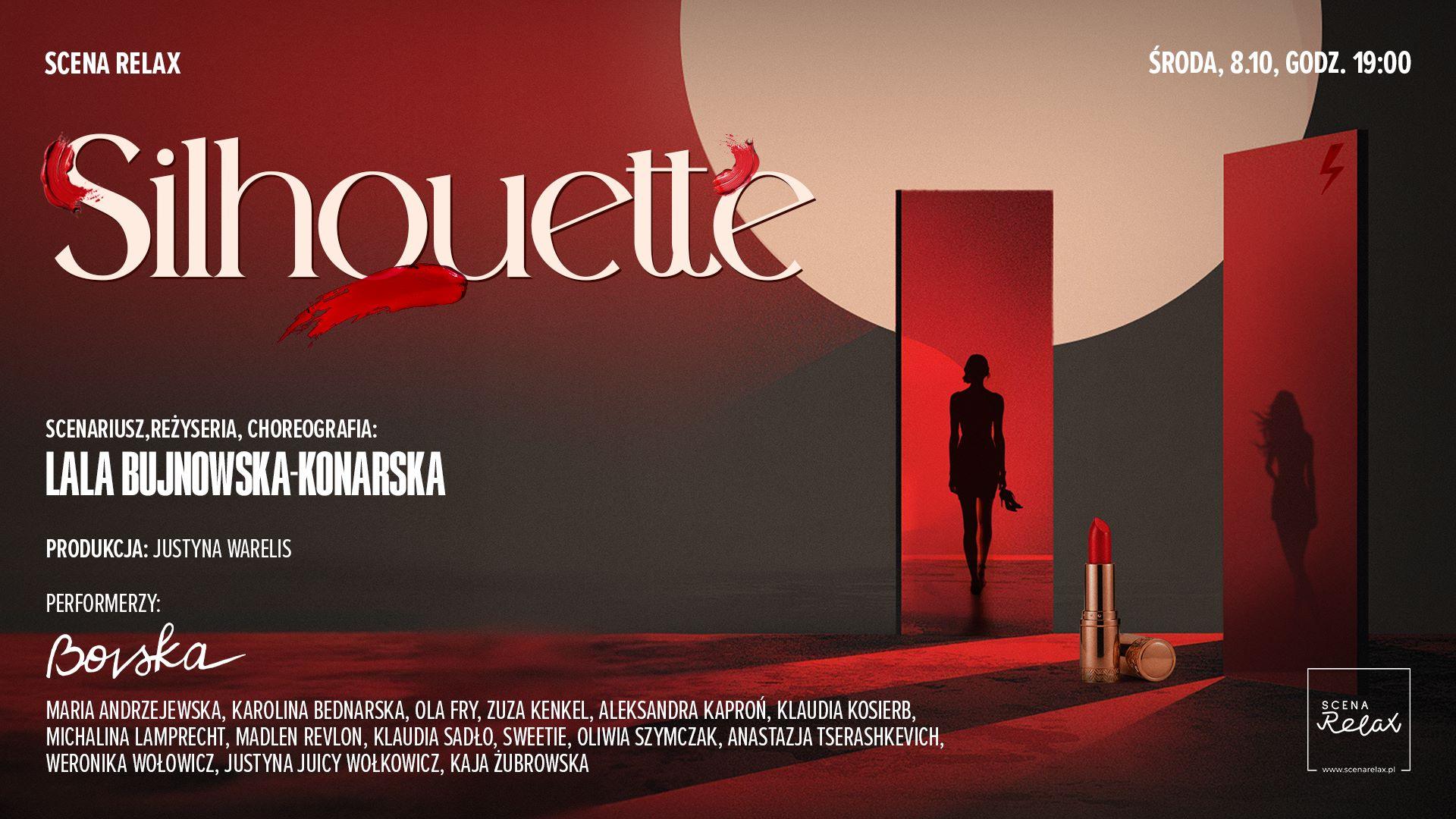 Plakat promujący spektakl Silhouette