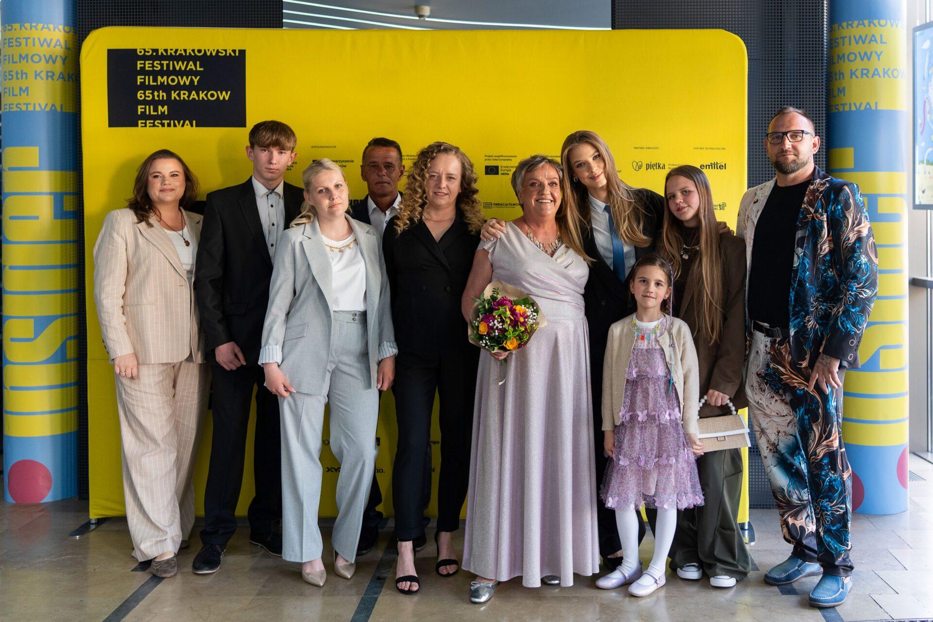 Bohaterowie filmu "Bałtyk" podczas premiery