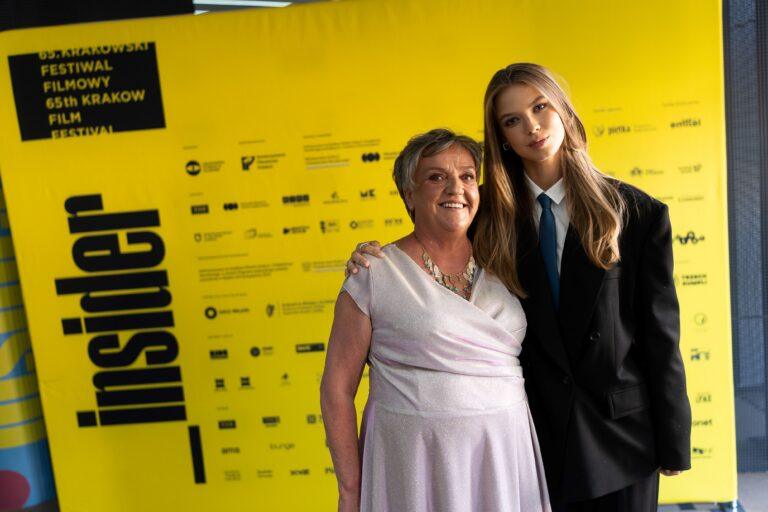Iga Lis i główna bohaterka jej filmu "Bałtyk" pani Miecia