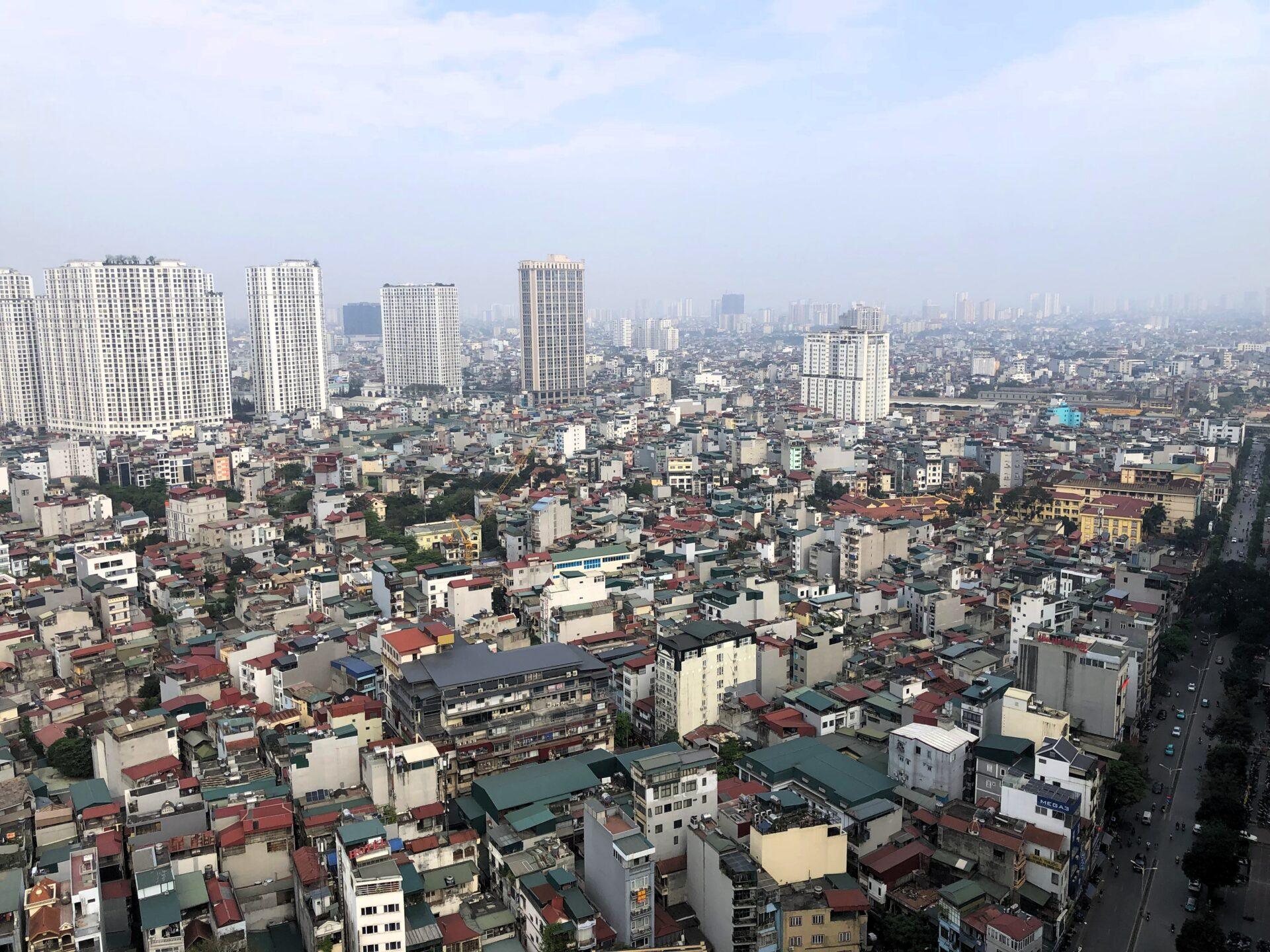 Panorama dzielnicy Thanh Xuân w Hanoi