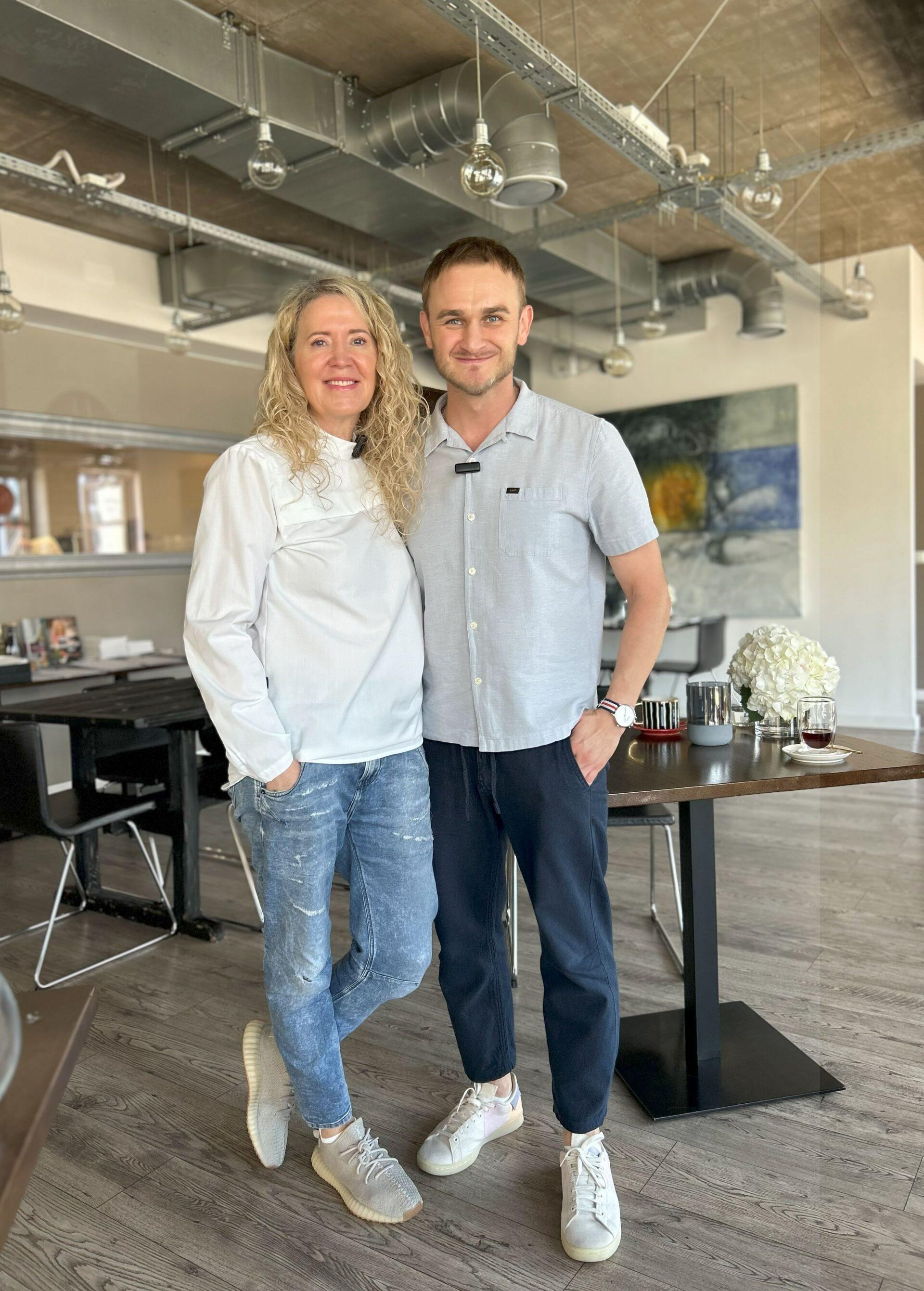 Basia Ritz, zwyciężczyni pierwszej edycji Masterchefa i Kuba Szymanek, dziennikarz XYZ